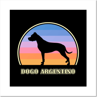 Dogo Argentino Vintage Sunset Dog Posters and Art